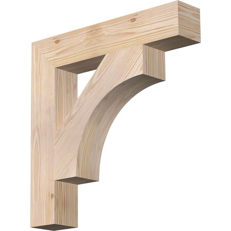 Ekena Millwork Westlake Block Smooth Bracket, Douglas Fir, 3 1/2"W x 20"D x 20"H BKT04X20X20WTL05SDF